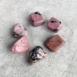 Rhodonite Tumble Stone for Emotional Healing and Balance | Natural Crystal from Peru