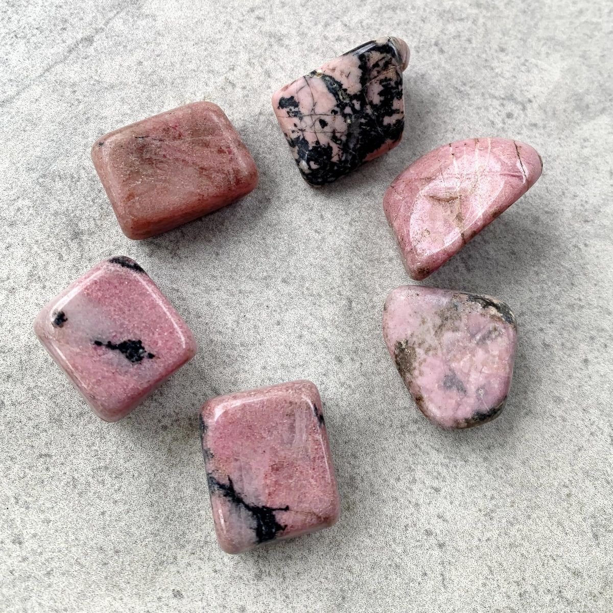 Rhodonite Tumble Stone for Emotional Healing and Balance | Natural Crystal from Peru