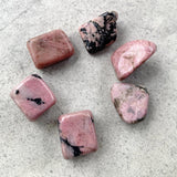 Rhodonite Tumble Stone for Emotional Healing and Balance | Natural Crystal from Peru