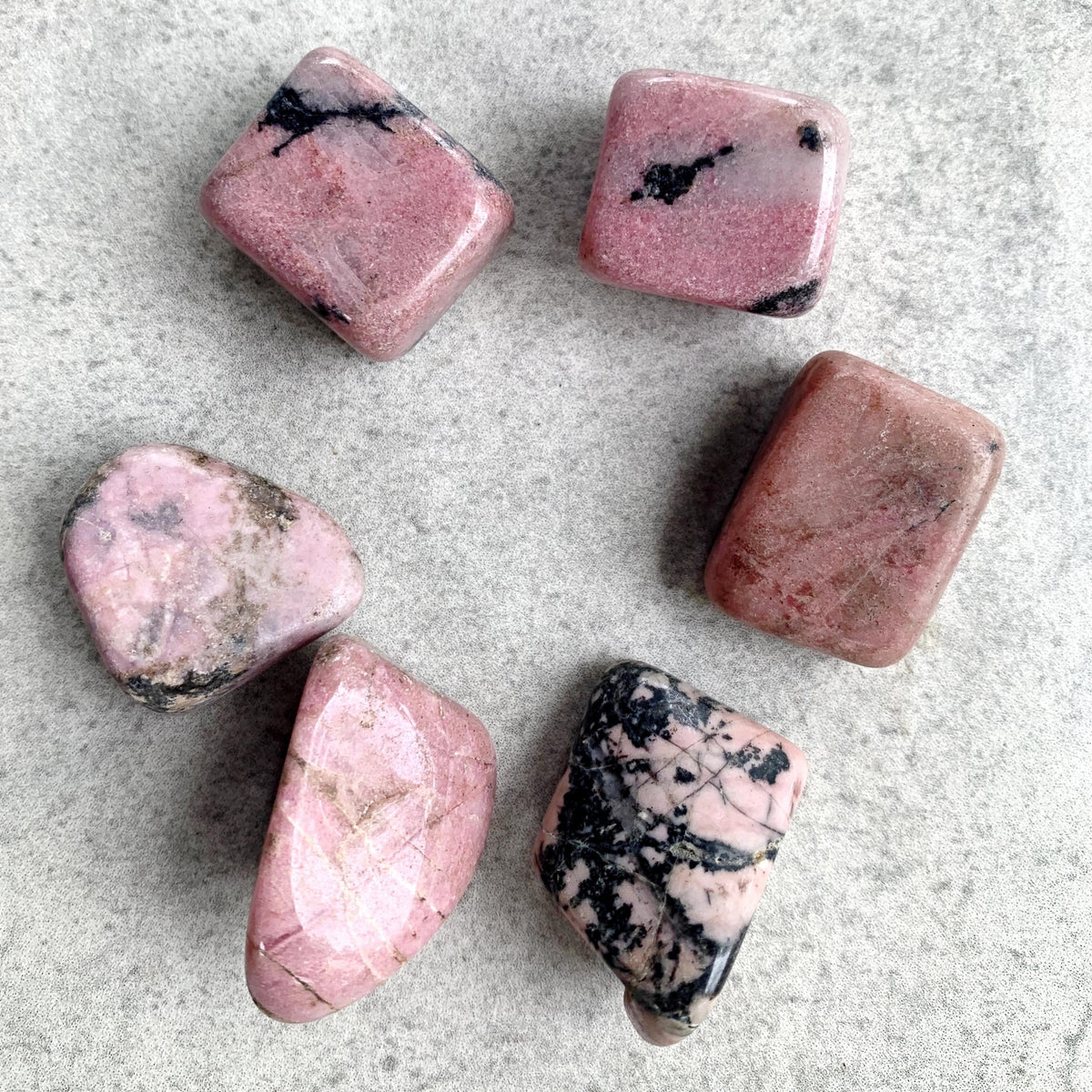 Rhodonite Tumble Stone for Emotional Healing and Balance | Natural Crystal from Peru