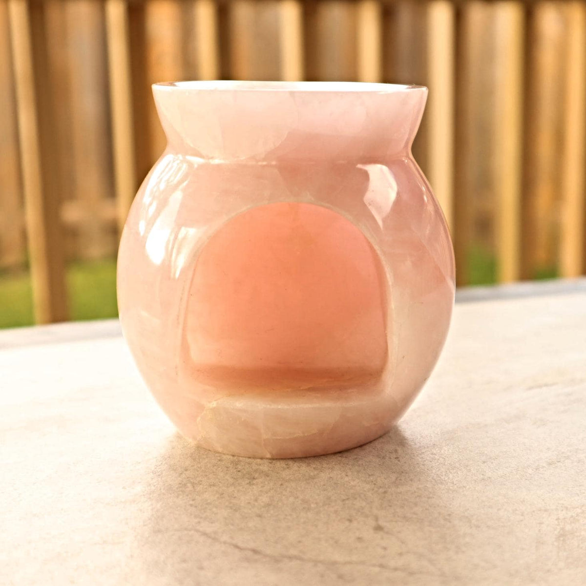 Rose Quartz Essential Oil Diffuser: Hand-Carved Crystal Aromatherapy Lamp