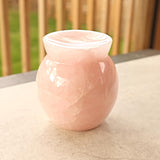 Rose Quartz Essential Oil Diffuser: Hand-Carved Crystal Aromatherapy Lamp