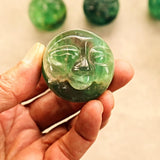 Celestial decor fluorite moon orb for spiritual awakening