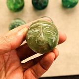 Celestial decor fluorite moon orb for spiritual awakening