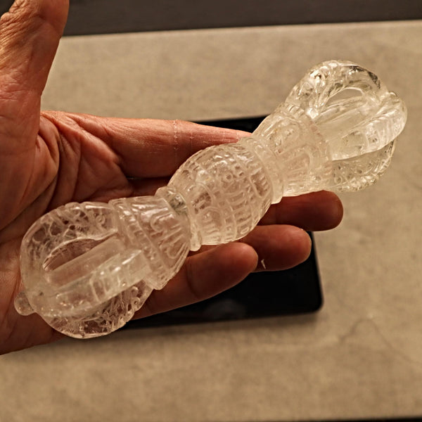 Large Varja Dorje Clear Quartz Crystal