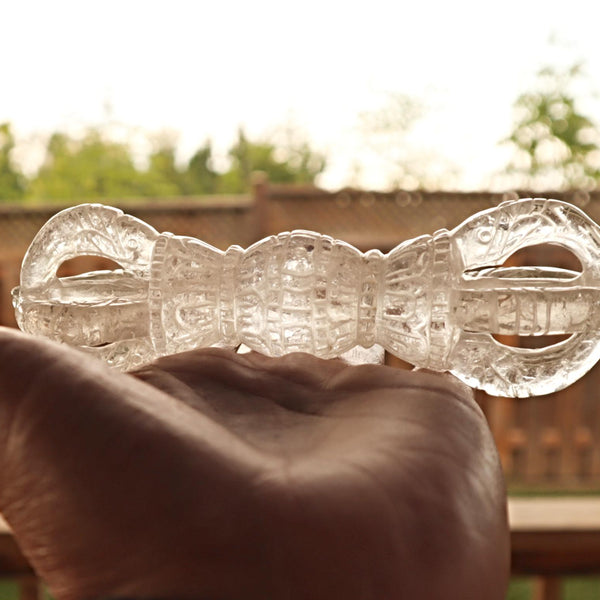 Large Varja Dorje Clear Quartz Crystal