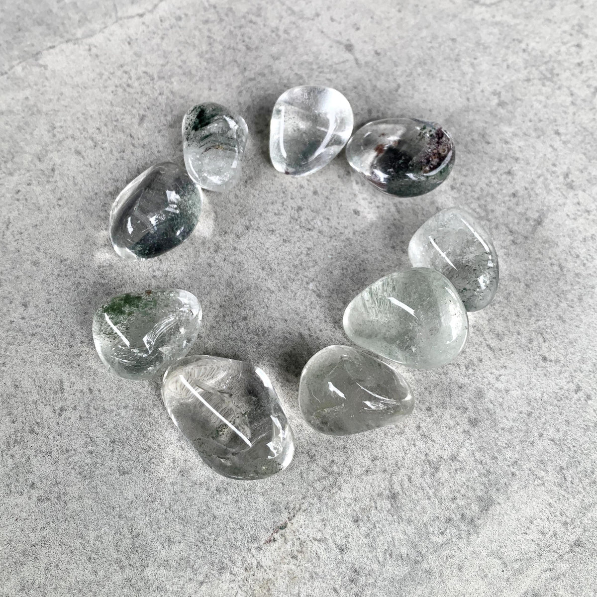 Chlorite Quartz Tumble | Healing Crystal for Cleansing & Growth | Natural from Brazil