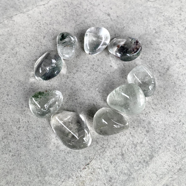 Chlorite Quartz Tumble | Healing Crystal for Cleansing & Growth | Natural from Brazil