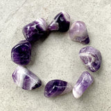 Chevron Amethyst Tumble | Healing Crystal for Calm & Intuition | Natural from Brazil