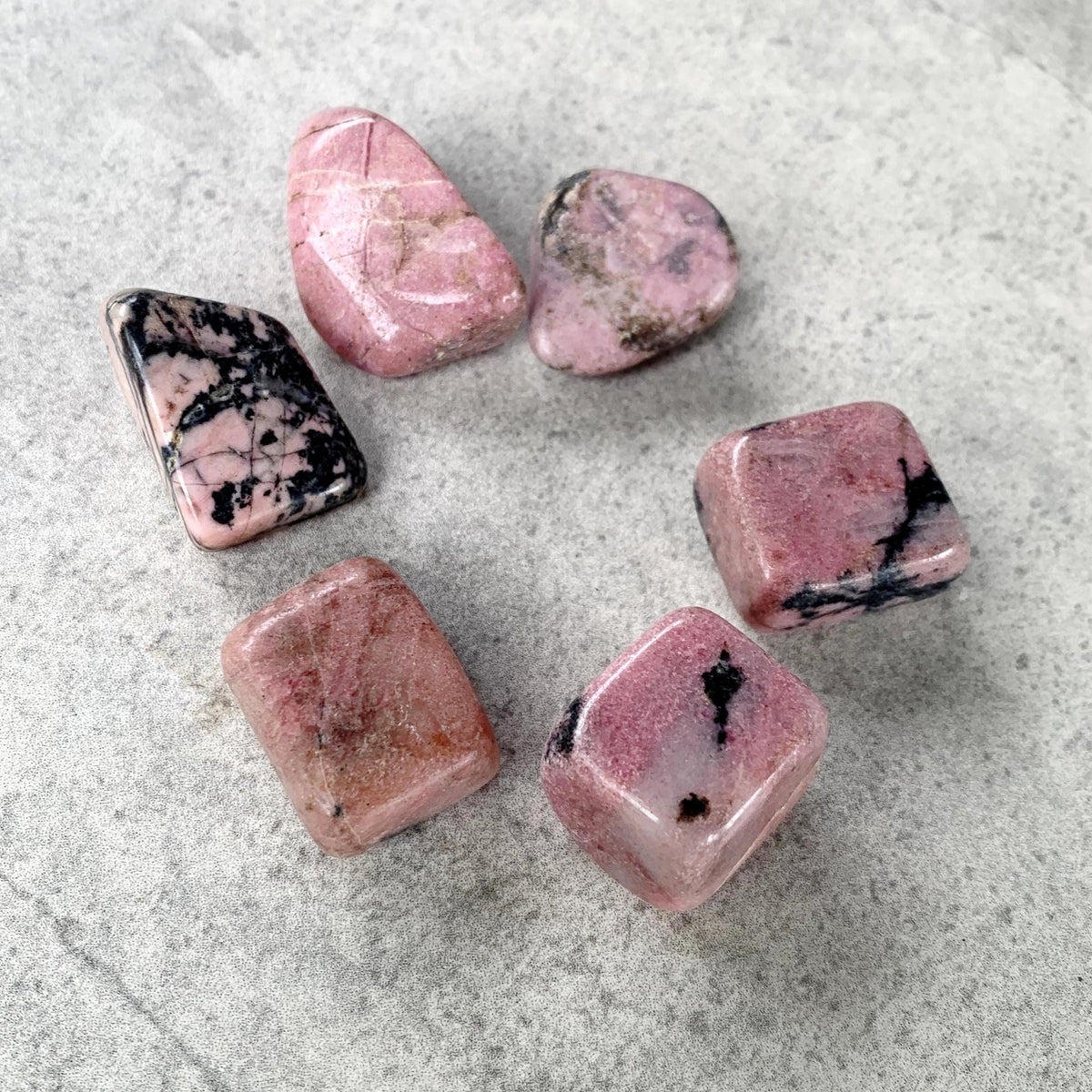 Rhodonite Tumble Stone for Emotional Healing and Balance | Natural Crystal from Peru