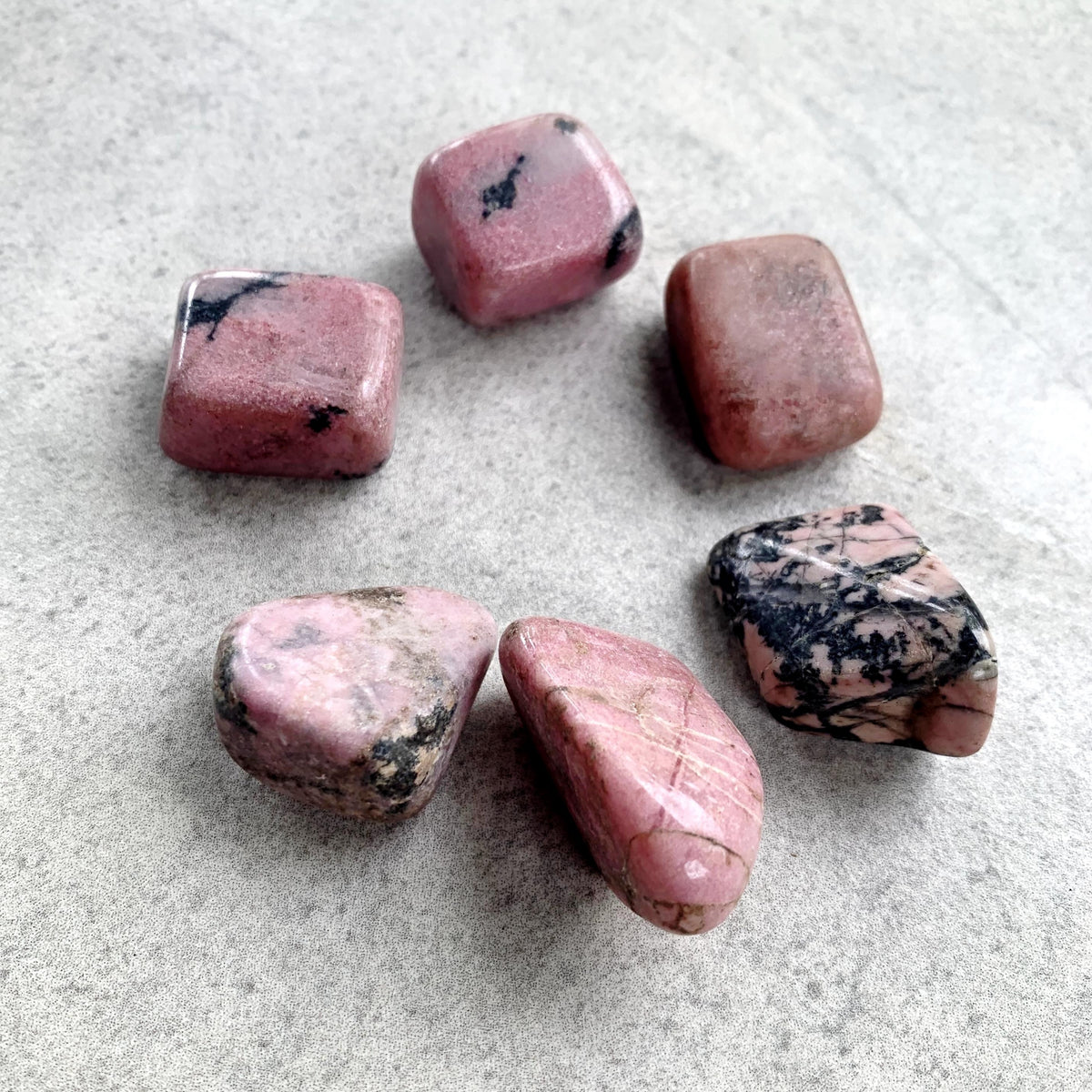 Rhodonite Tumble Stone for Emotional Healing and Balance | Natural Crystal from Peru