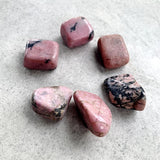 Rhodonite Tumble Stone for Emotional Healing and Balance | Natural Crystal from Peru