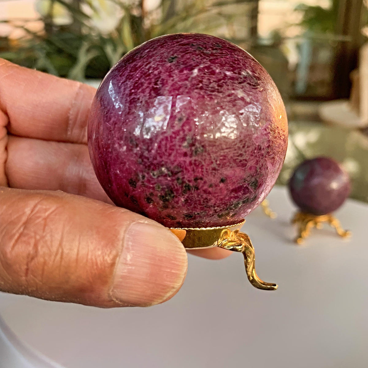 Large Rare Ruby Sphere