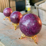 Ruby spheres for energy