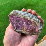 Natural ruby chunks for energy work
