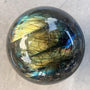 Large Labradorite sphere with with beautiful flashes
