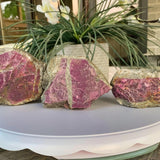 Raw ruby stones in large and medium sizes for home decor and energy works