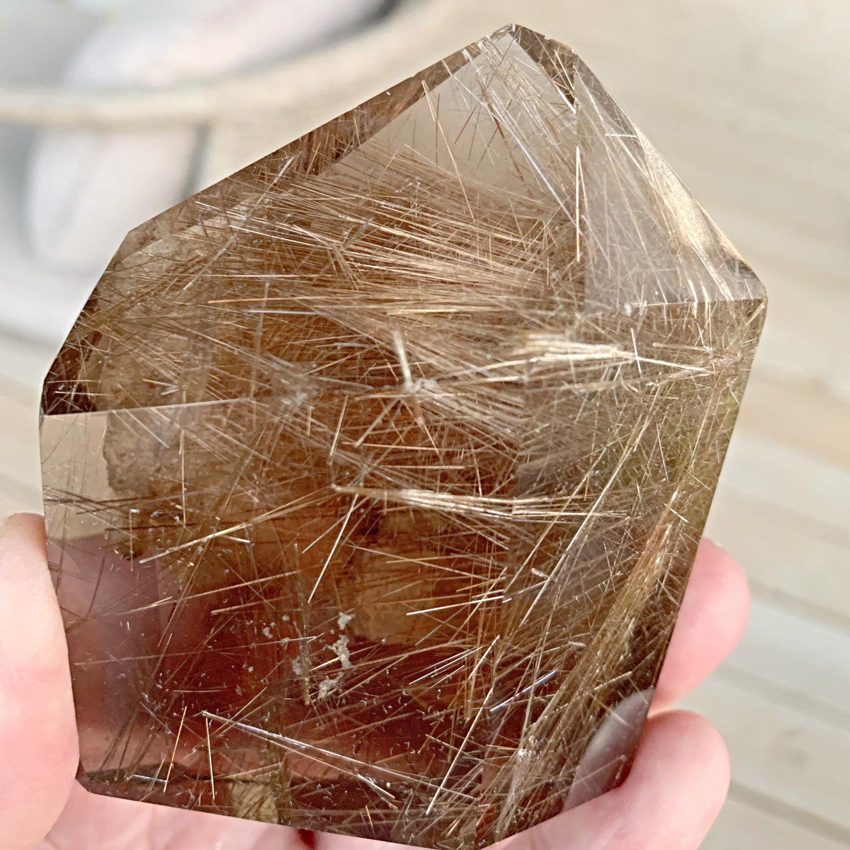 Healing rutile crystal tower