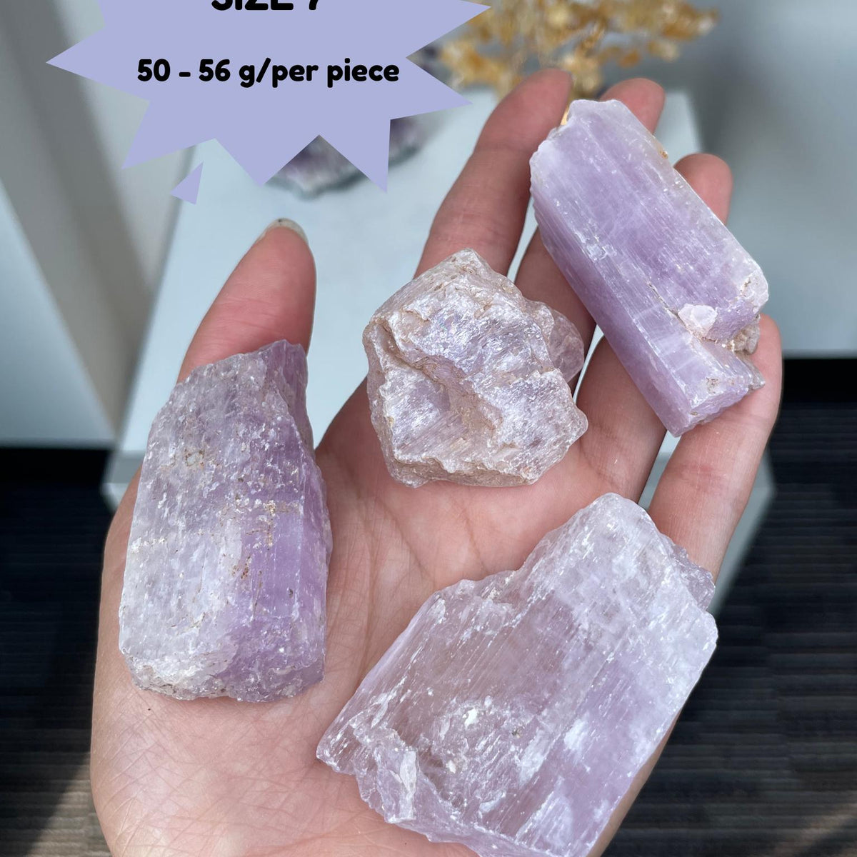 Large Raw Kunzite Crystal | High Vibe Heart Healing Stone | Emotional Support | Collector Specimen | Home Decor | Natural Pink Kunzite