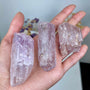 Etched Kunzite Crystal Specimen: Pink Healing Stone, Collector Mineral