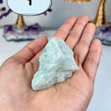 Aquamarine Crystal: Natural Blue Beryl Stone for Calm & Communication