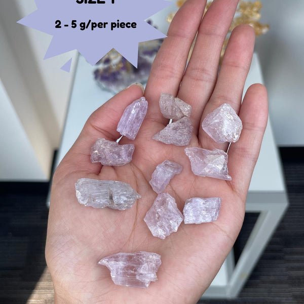 Large Raw Kunzite Crystal | High Vibe Heart Healing Stone | Emotional Support | Collector Specimen | Home Decor | Natural Pink Kunzite