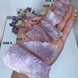 Large Raw Kunzite Crystal | High Vibe Heart Healing Stone | Emotional Support | Collector Specimen | Home Decor | Natural Pink Kunzite