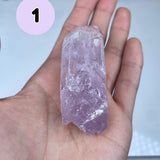 Etched Kunzite Crystal Specimen: Pink Healing Stone, Collector Mineral