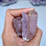 Etched Kunzite Crystal Specimen: Pink Healing Stone, Collector Mineral