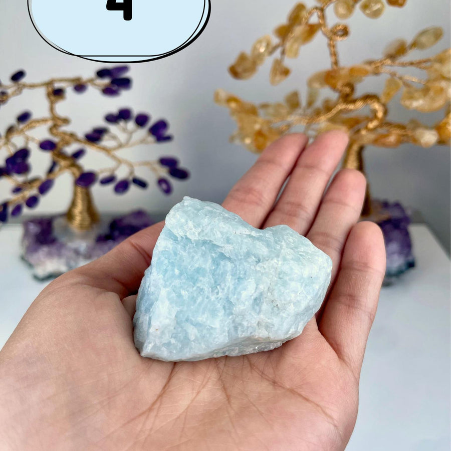 Aquamarine Crystal: Natural Blue Beryl Stone for Calm & Communication