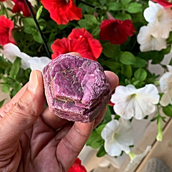 Ruby crystal specimen with natural growth