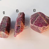 Raw Ruby Crystal Specimens from Karnataka India | Rare Mineral Collectors Stone & Healing Energy
