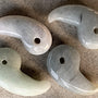 Authentic Jadeite Jade Magatama | Japanese Amulet Charm for Protection & Energy | 本翡翠 勾玉 Hon Hisui Magatama