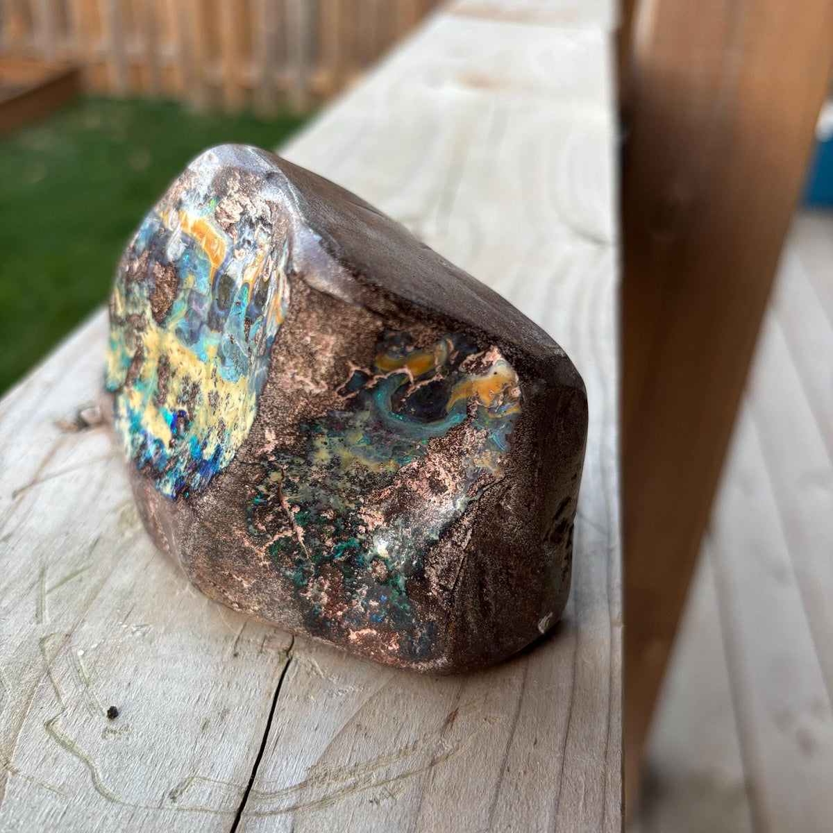 Healing boulder opal crystal energy stone