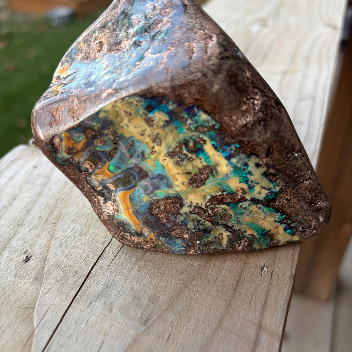 boulder opal specimen from Australia
