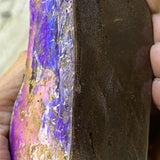 Natural opal crystal with deep blue hues