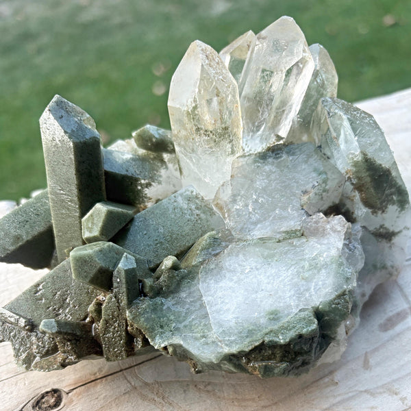 himalayan chlorite quartz cluster