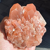 red quartz crystal specimen