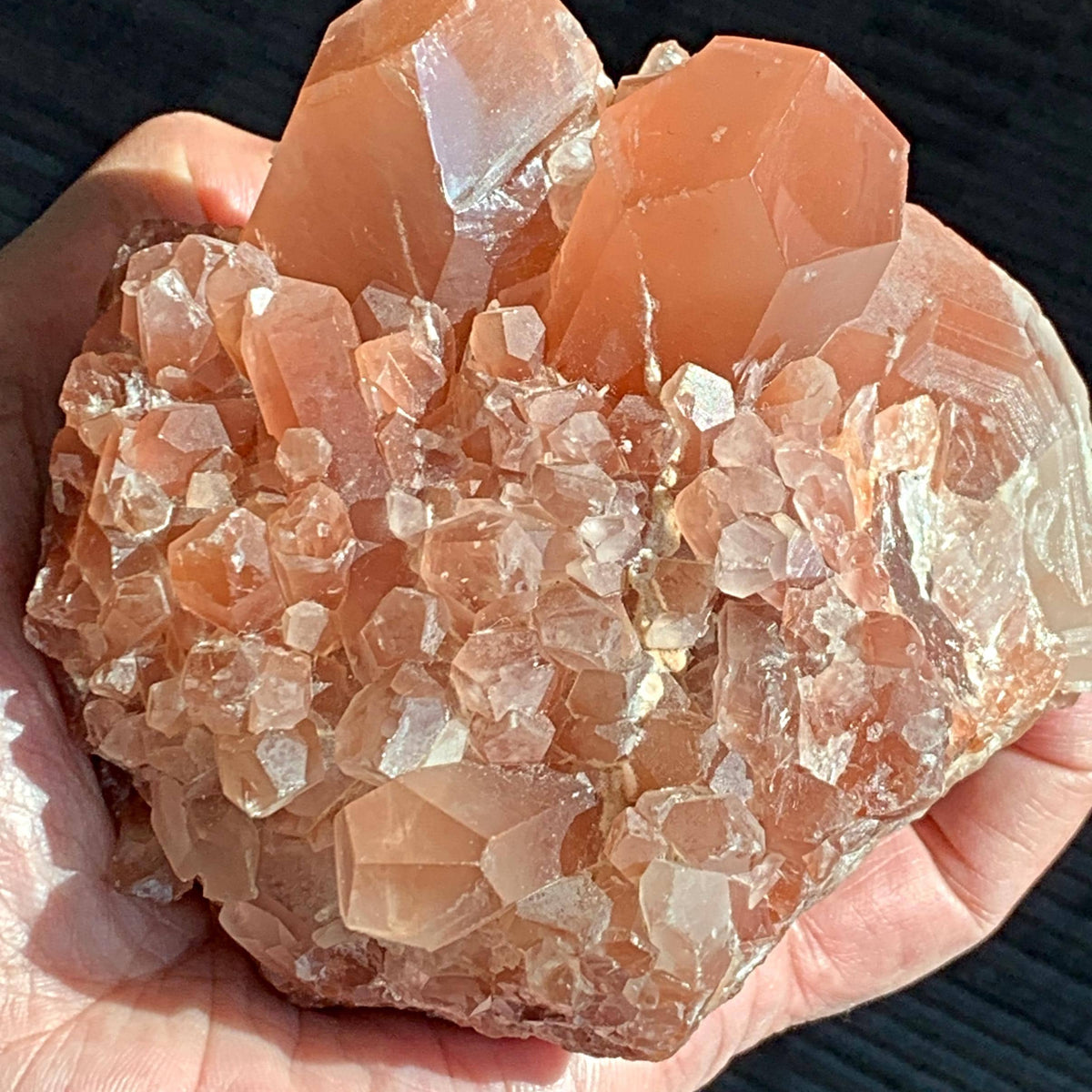 natural quartz mineral cluster