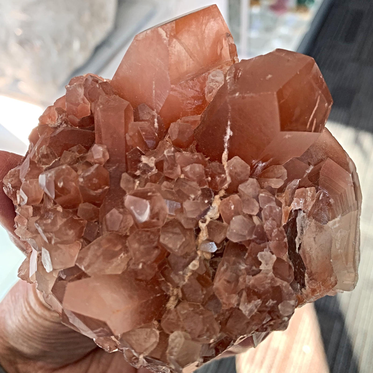natural quartz mineral cluster
