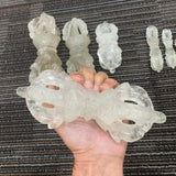Clear crystal vajra energy cleansing