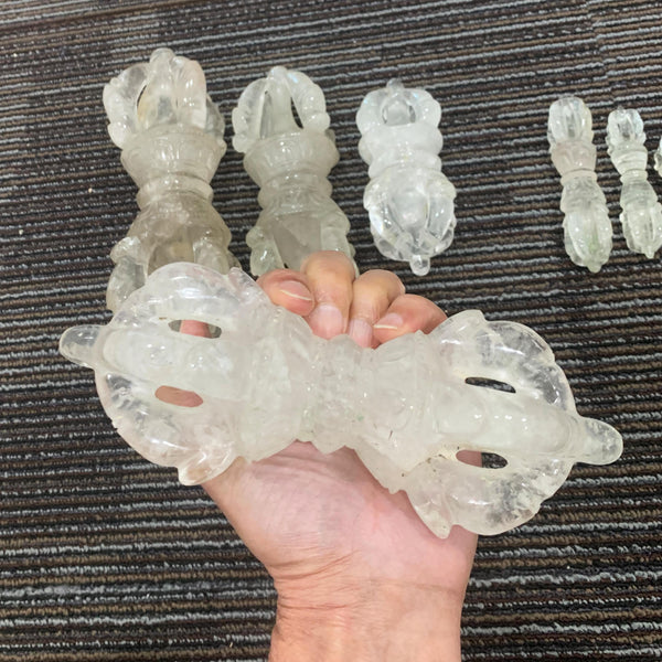 Clear crystal vajra energy cleansing