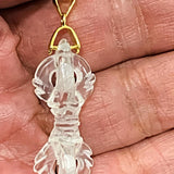 vajra clear quartz necklace