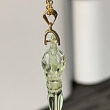 Citrine dorje vajra necklace amulet pendant
