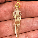 Citrine vajra dorje necklace