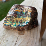 Boulder opal gemstone home decor display