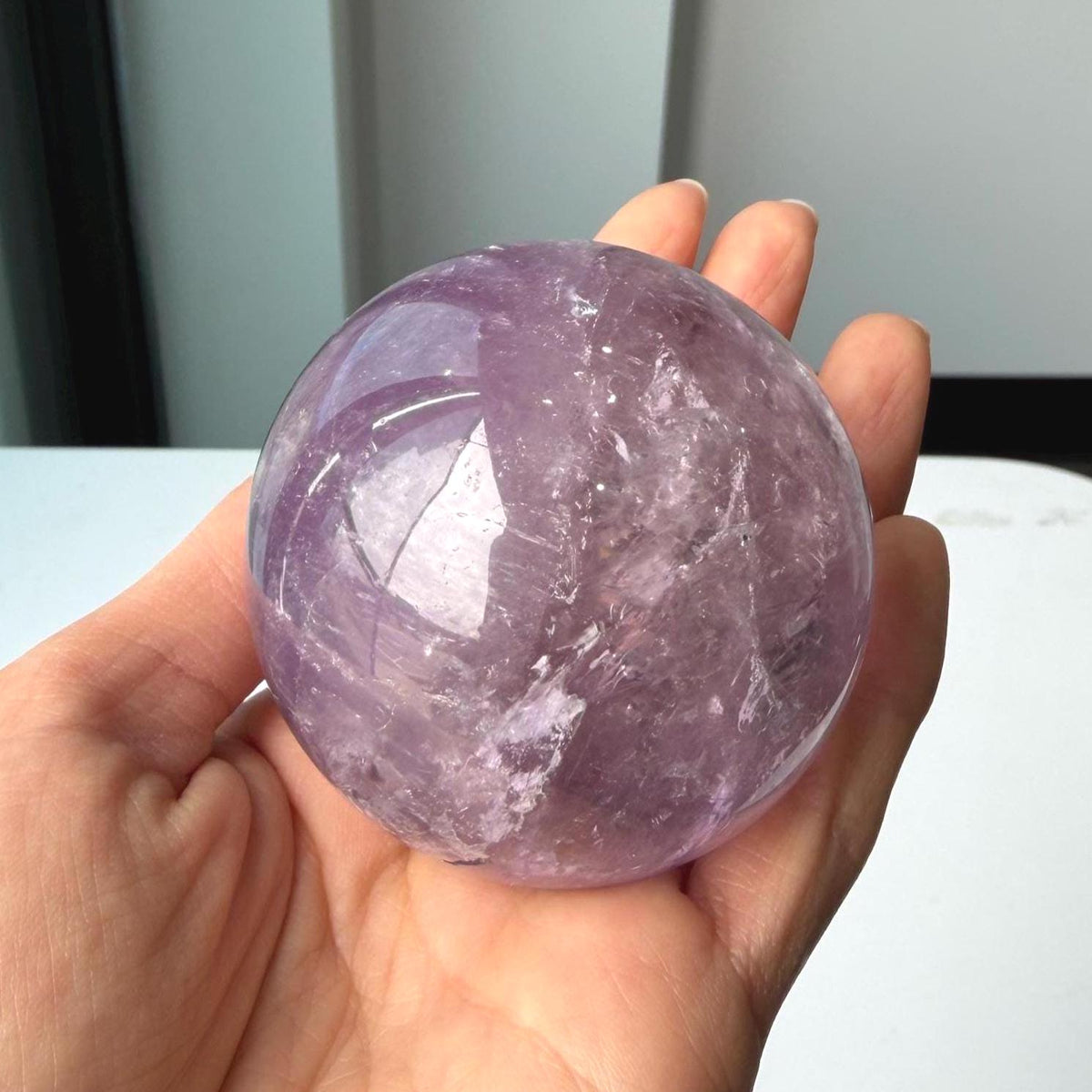 Chakra balancing amethyst stone