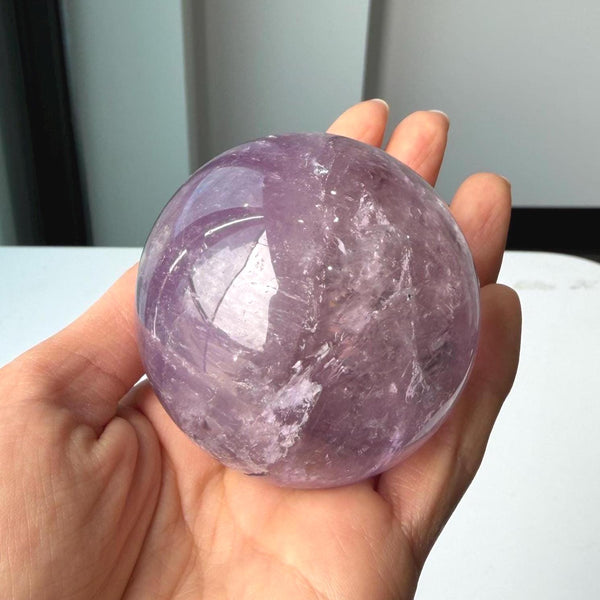 Chakra balancing amethyst stone