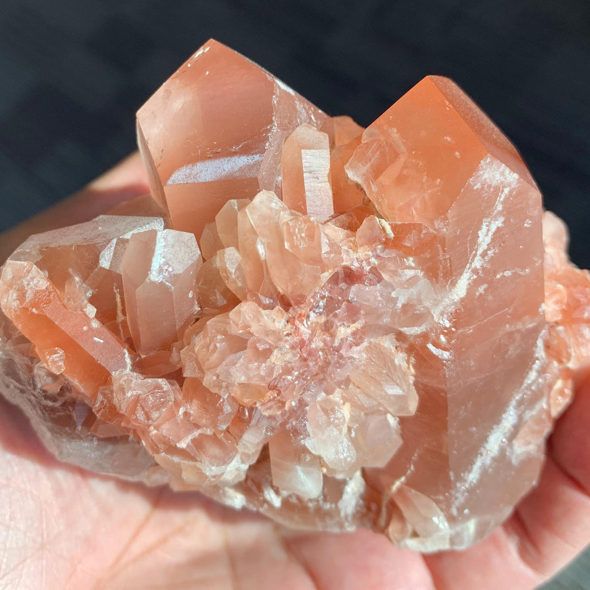 natural quartz mineral cluster
