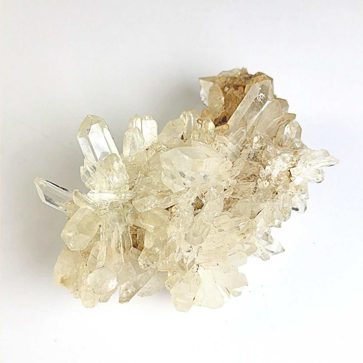 Clear quartz natural multi point cluster